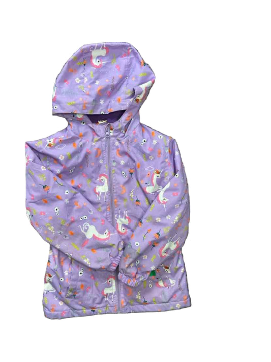 No Brand Purple Print Youth Size 6 Rain Coat