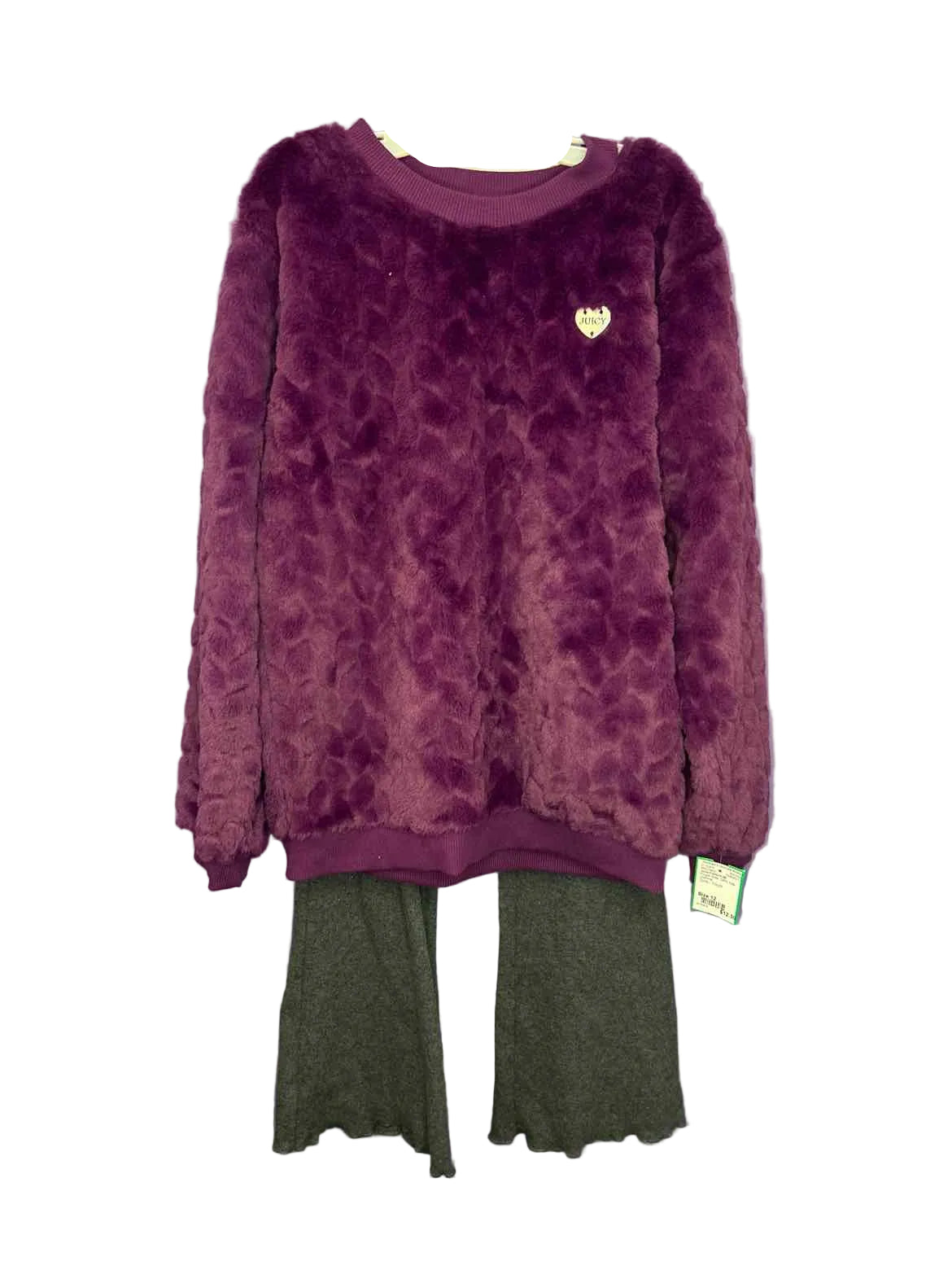 Juicy Couture (B) Purple Gray Youth Size 12 2PCCasual