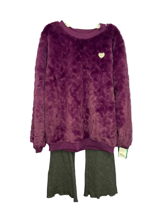 Juicy Couture (B) Purple Gray Youth Size 12 2PCCasual