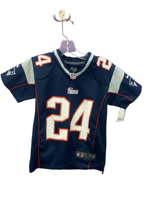 NFL (B) Red White Blue Youth Size 8 AthleticTopSS