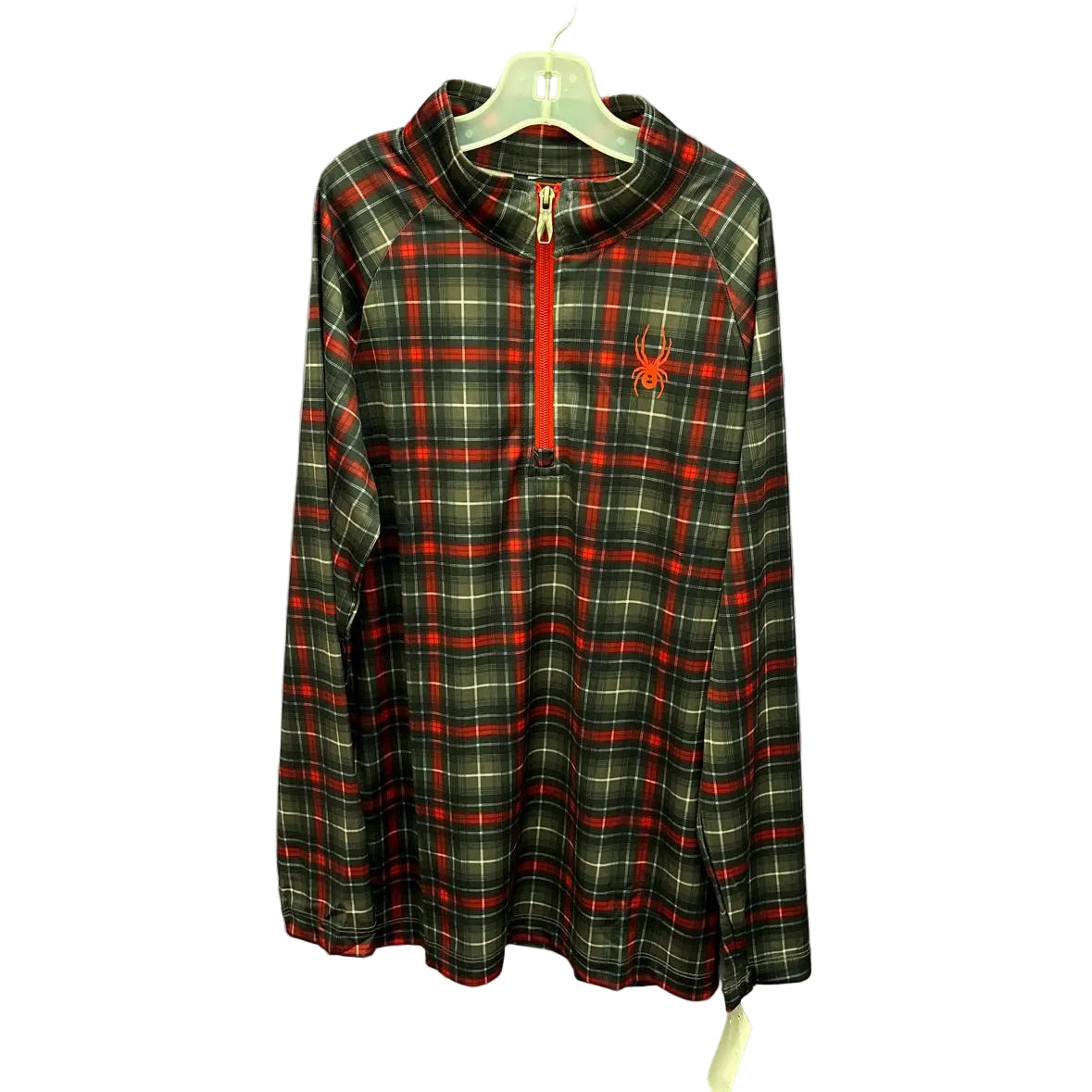 Spyder (A) Plaid Youth Size 14-16 Athletic Long Sleeve Top
