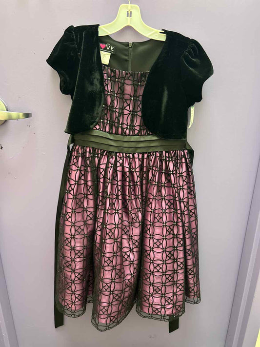 Black Purple Youth Size 14 FormalDress