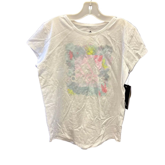 Adidas (B) White Youth Size 14 Short Sleeve Top