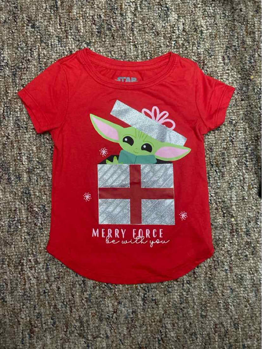 Star Wars Christmas Toddler Size 4-5 SSTop