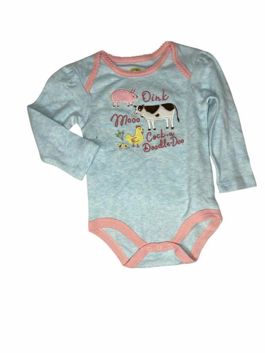John Deere (C) Blue Infant Size 6-9 MO LSTop