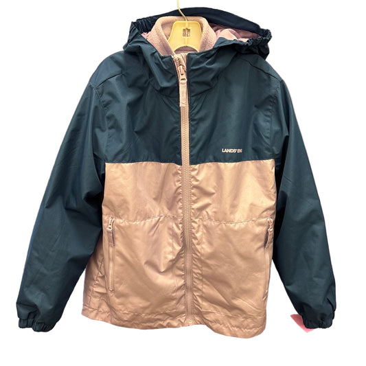 Lands End Purple Youth Size 8 Jacket Fleece