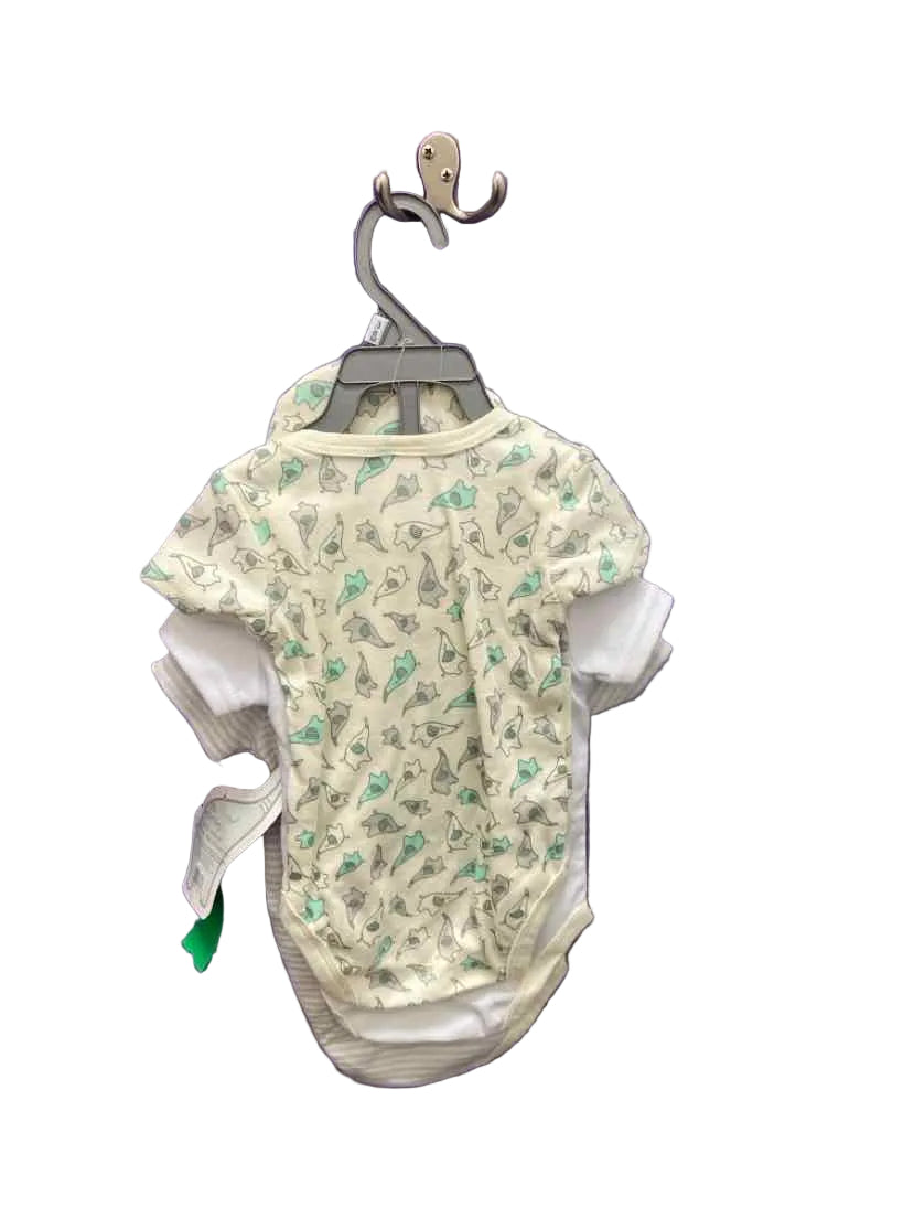Little Beginnings (E) Cream Gray Infant Size 3-6 MO 3PC Casual
