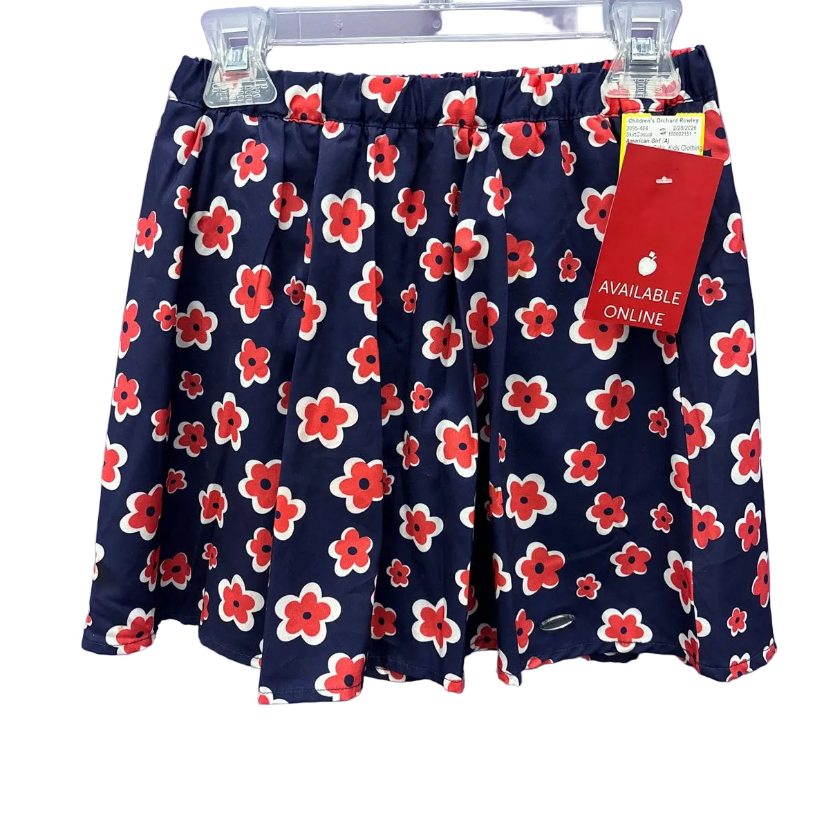 American Girl (A) Blue Red Youth Size 7-8 Skort Casual