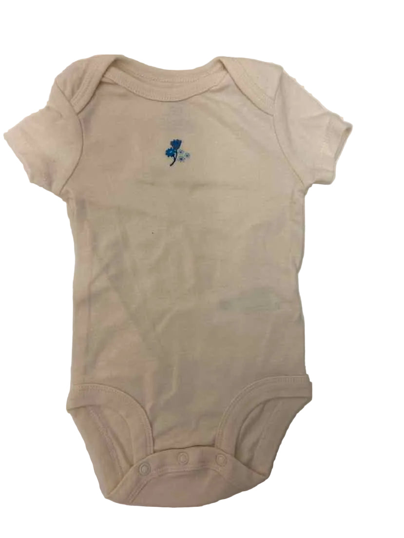 Carters (C) White Blue Infant Size 6 MO 3PC Casual
