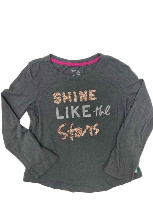 Gap (B) Gray Youth Size 6-7 LSTop