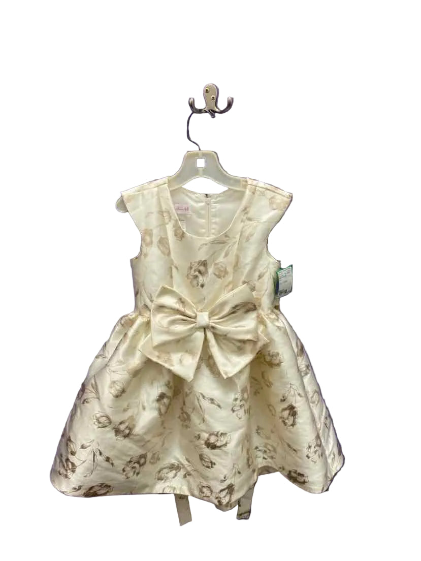 Bonnie Jean (B) Gold Toddler Size 4 PartyDress
