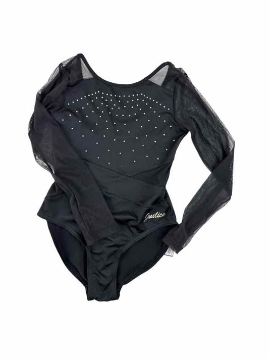 Justice (D) Black Youth Size 7-8 Leotard