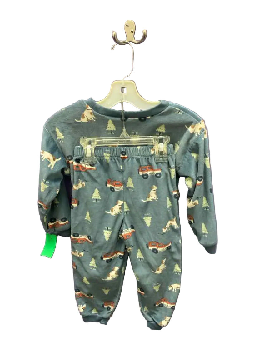 Modern Moments by Gerber (D) Blue Print Toddler Size 4T 2PCSleepwear