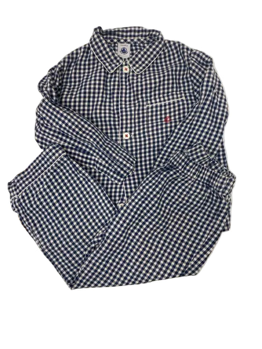 Petit Bateau Plaid Toddler Size 3T 2PCSleepwear