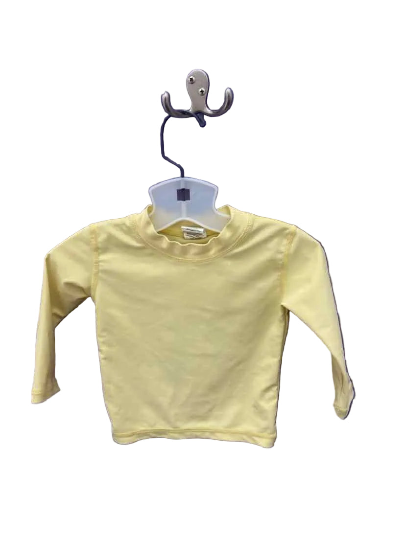 Ruffle Butts and Rugg (B) Yellow Infant Size 6-12 MO SwimTop