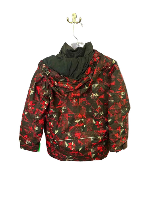 Columbia - Clothing (B) Red Black Youth Size 10-12 Jacket Heavy