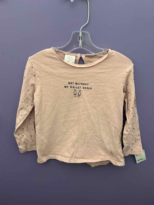 Zara (B) Light Pink Toddler Size 4-5 LSTop