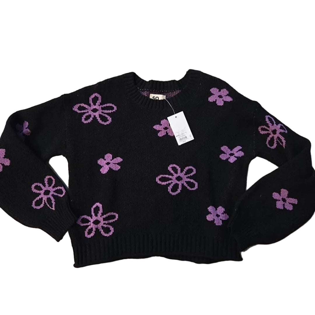 SO (D) Black Pink Youth Size 14-16 SweaterHeavy