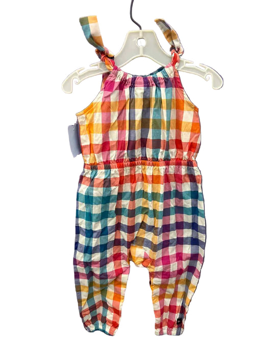 Tea Collection (A) Checked Infant Size 12-18 MO Overall Pant