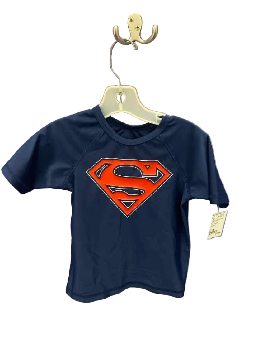DC (B) Red Blue Toddler Size 2T SwimTop