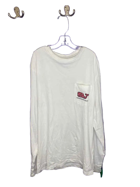Vineyard Vines (A) White Youth Size 14-16 LSTop