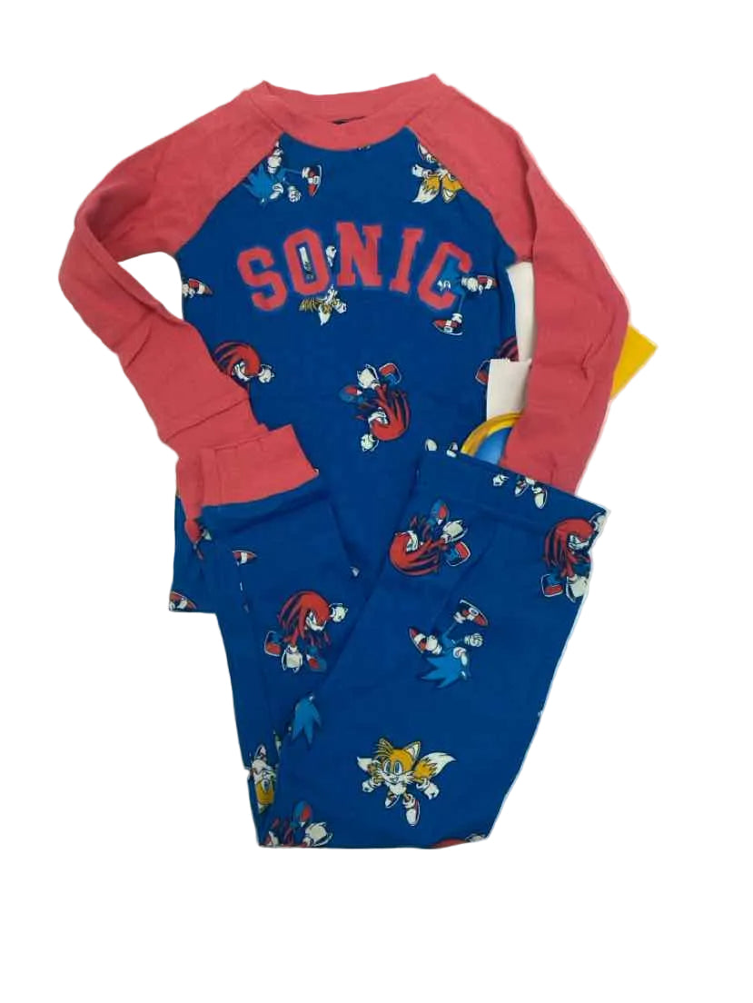 Sega Character Toddler Size 3T 2PC Sonic Sleepwear