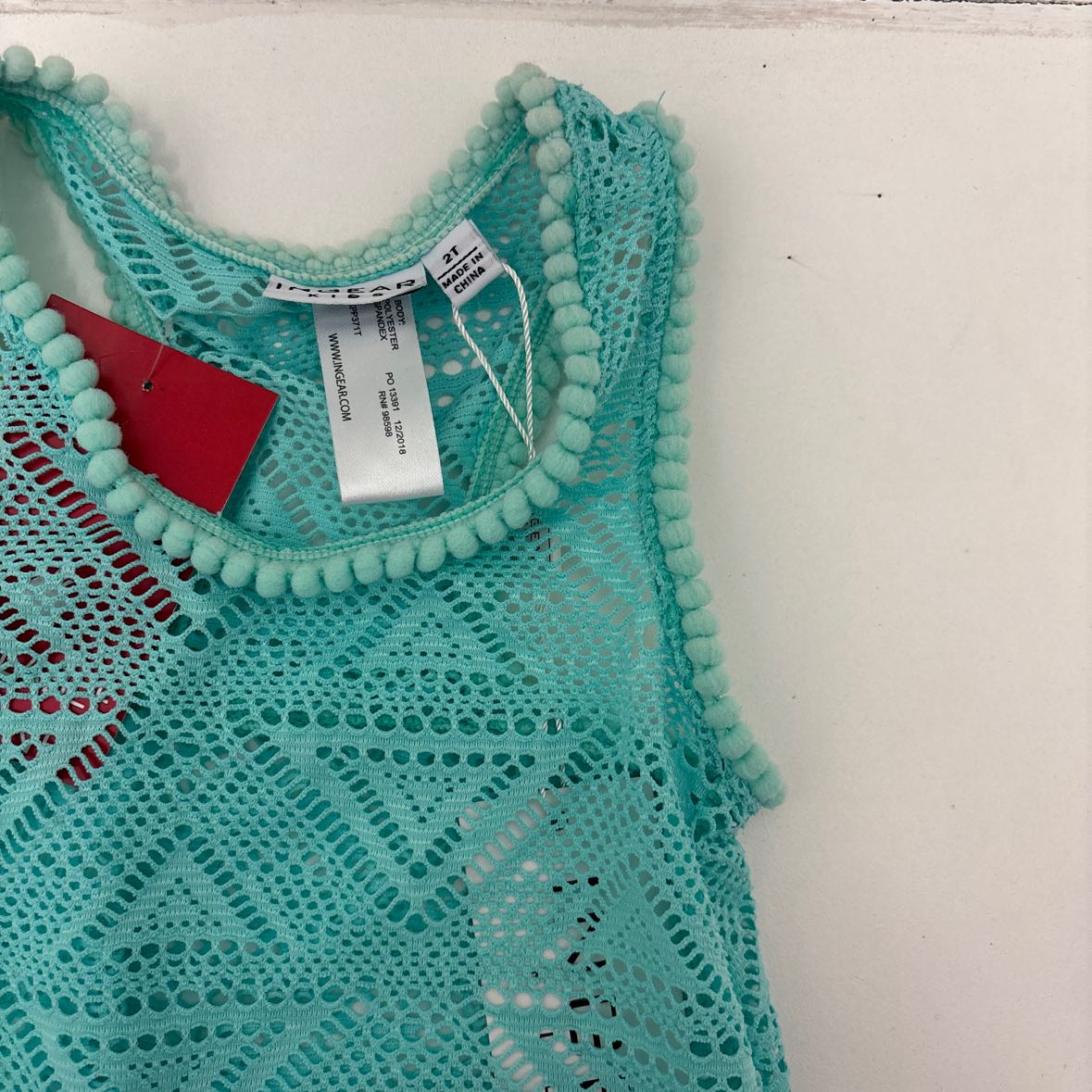 Ingear Kids Teal Toddler Size 2T Cover-up