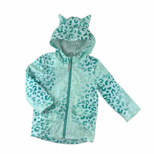 Cat and Jack (D) Aqua Toddler Size 4 Rain Coat