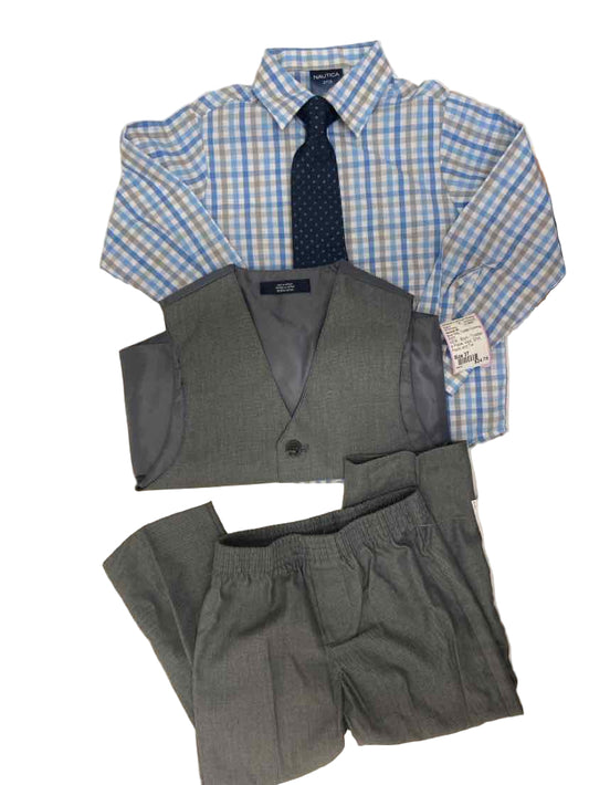 Nautica (B) Blue Gray Toddler Size 5 4PCDressy