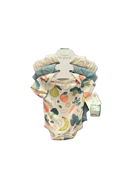 Little Planet (D) Multi-Color NB Infant Clothing Best Onesie