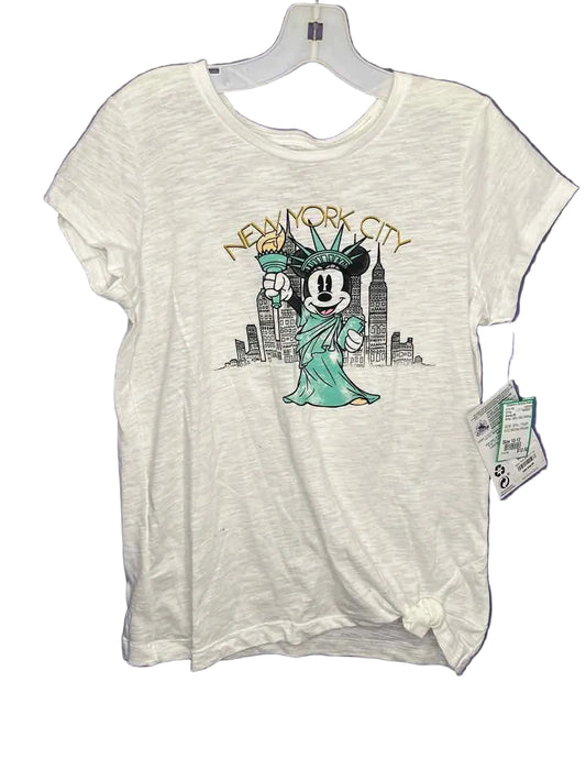 Disney (B) White Youth Size 10-12 SSTop