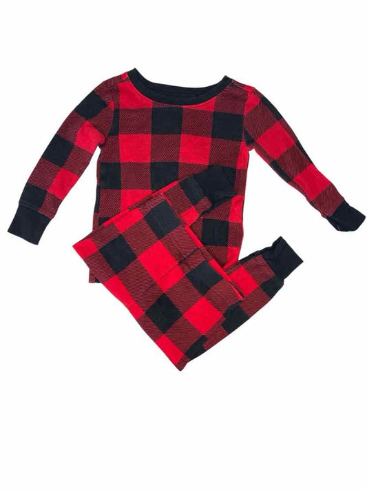 Old Navy (C) Red Black Infant Size 18-24 MO 2PCSleepwear