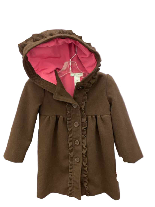 Maggie & Zoe (E) Brown Toddler Size 4T Jacket Heavy