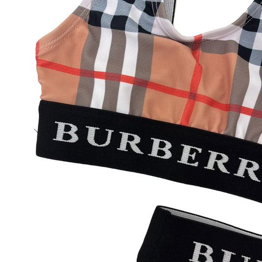 Burberry (AA) Plaid Toddler Size 3T 2 Piece Bikini Bathing Suit Swimwear