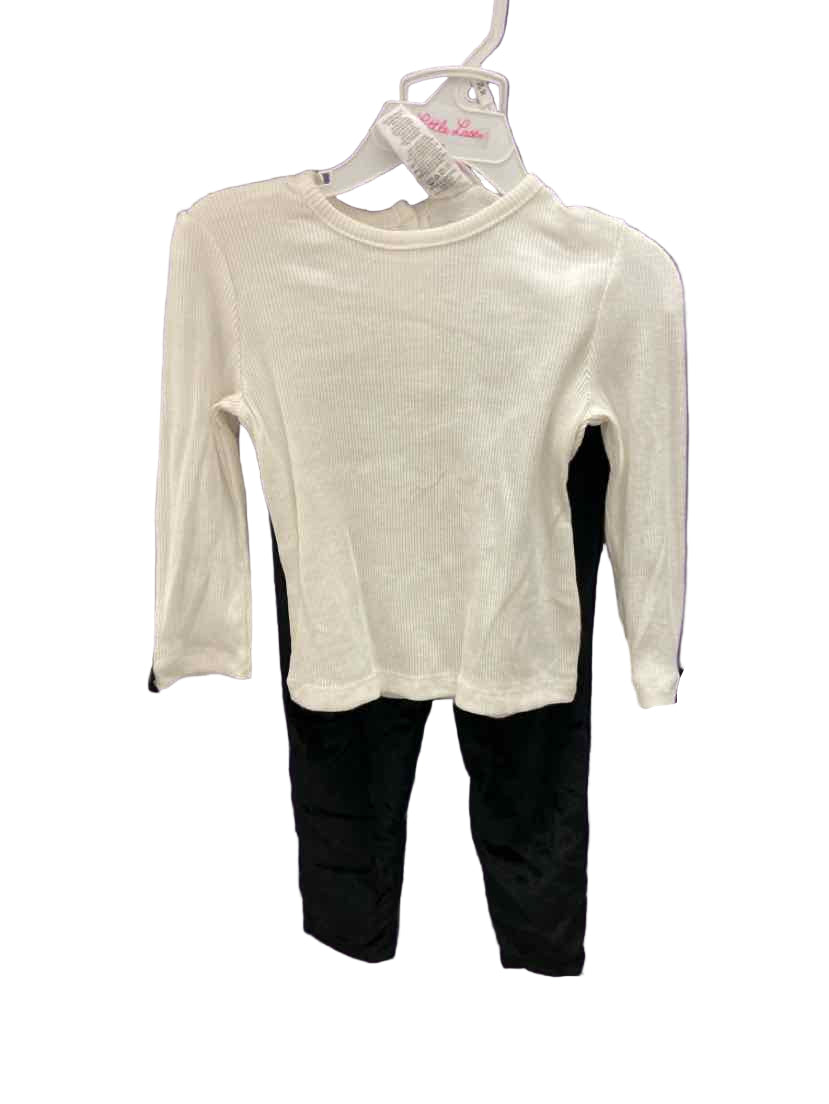 Little Lass (D) Black Pink Infant Size 24 MO 3PC Casual