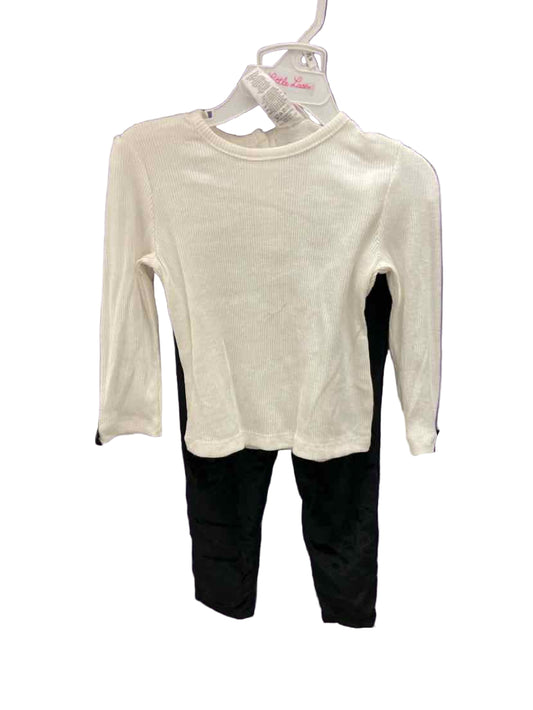 Little Lass (D) Black Pink Infant Size 24 MO 3PC Casual