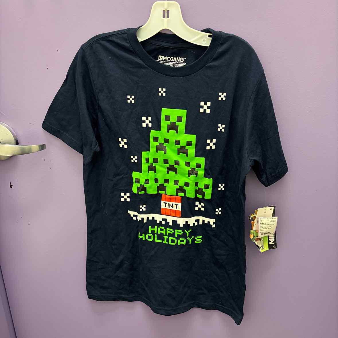 Mojang (D) Christmas Youth Size 14 SSTop