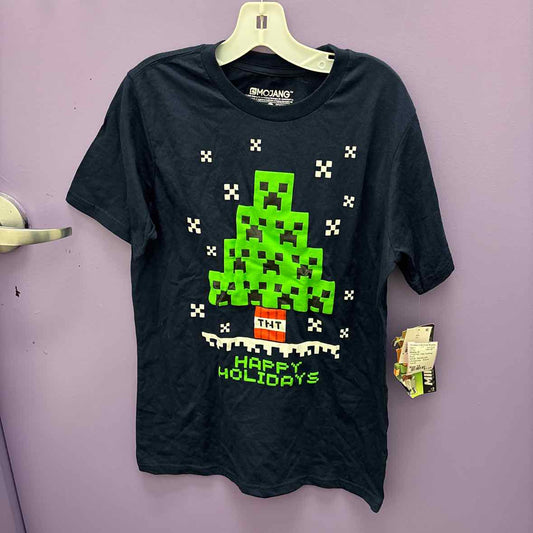Mojang (D) Christmas Youth Size 14 SSTop