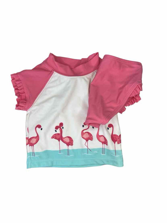 Janie and Jack (A) White Pink Infant Size 6-12 MO 2PCSwimwear