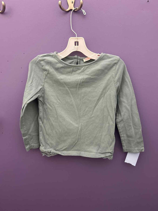 FatFace Green Toddler Size 2T LSTop