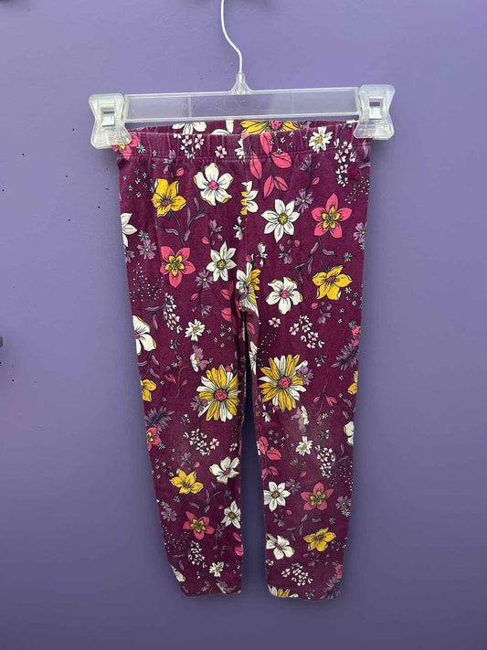 Gap (B) Purple Print Toddler Size 5 BasicLeggings