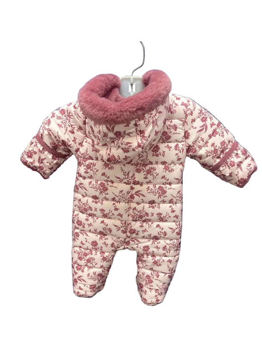 Nicole Miller (A) Pink Floral Infant Size 0-3 MO 1PC Snowsuit