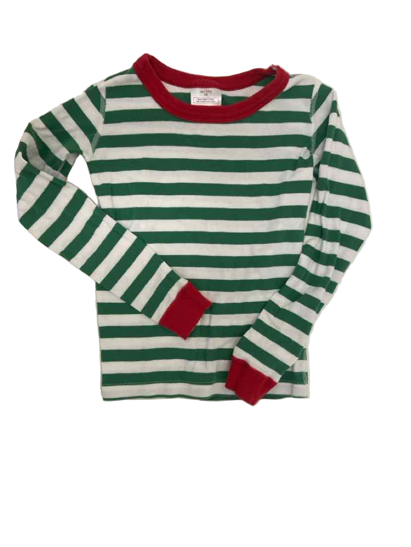 Hanna Andersson (A) White Green Youth Size 8 2PCSleepwear