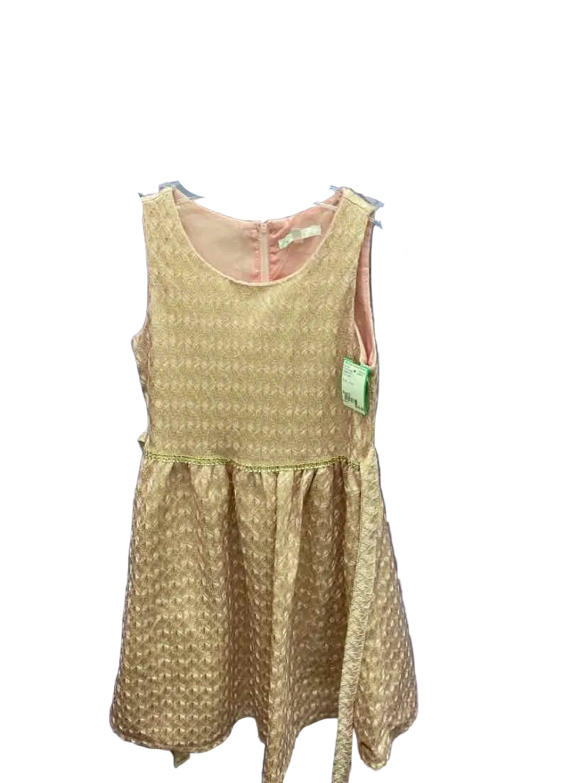 Tahari (C) Pink Gold Youth Size 8 FormalDress