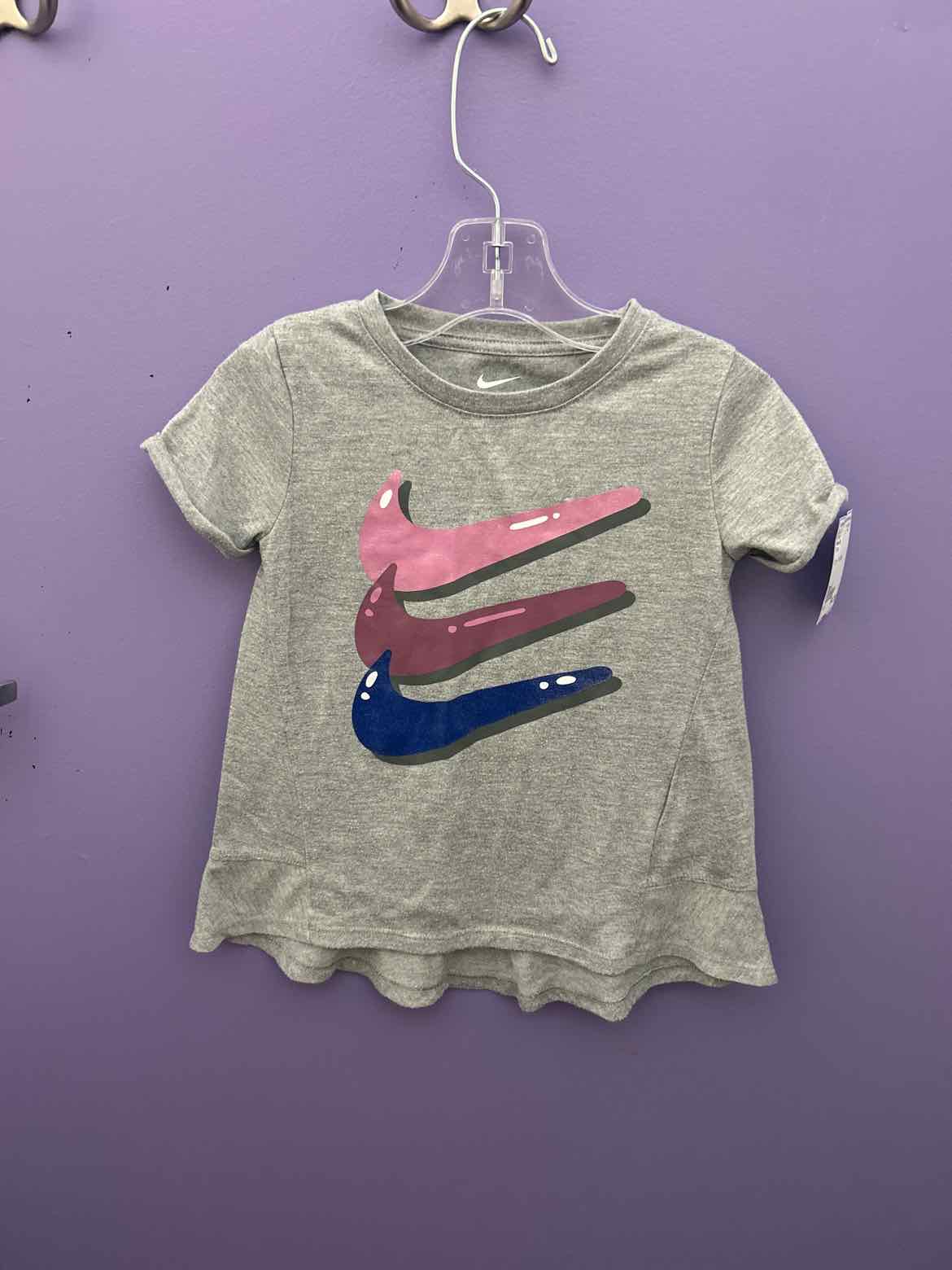 Nike (B) Gray Toddler Size 4 SSTop