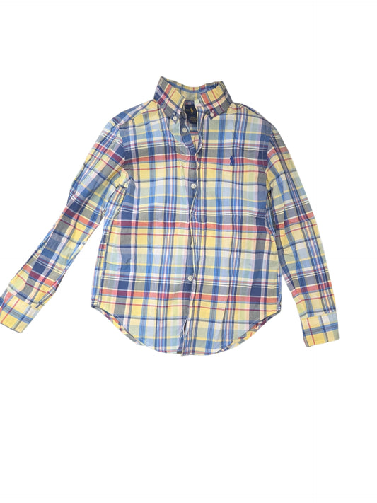 Ralph Lauren (A) Plaid Youth Size 8 ButtondownLS
