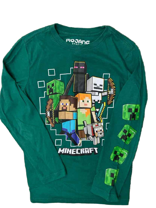 Minecraft Green Youth Size 8 LSTop