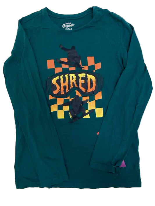 OshKosh BGosh Green Youth Size 14 LSTop