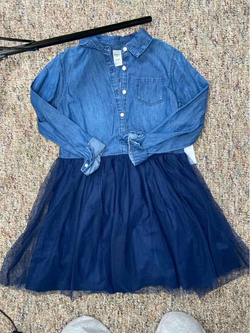 OshKosh BGosh Blue Youth Size 8 CasualDress