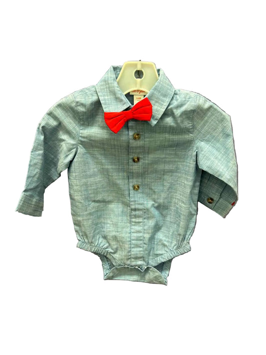 Cat and Jack (D) Blue Infant Size 3-6 MO ButtondownLS